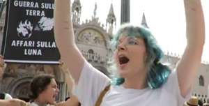 proteste Extinction rebellion Venezia matrimonio Bezos