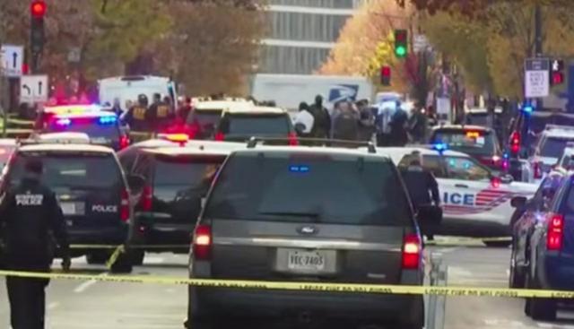 Sparatoria a Washington (Foto Lapresse)