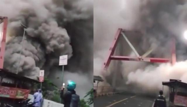 Indonesia, il Semeru erutta e travolge un ponte: la scena choc ripresa dai presenti