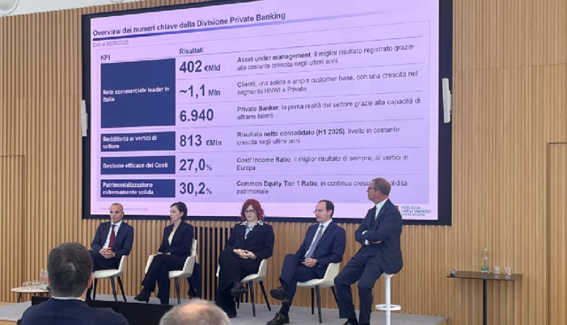 Intesa Sanpaolo: pubblicati i risultati del primo semestre 2025 e presentate le strategie del Wealth Management