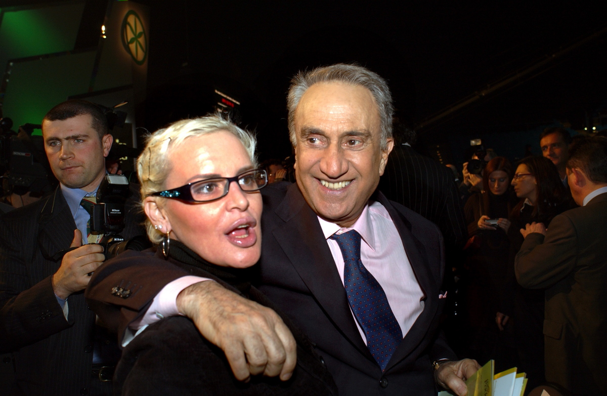 Cristina Plevani and Emilio Fede