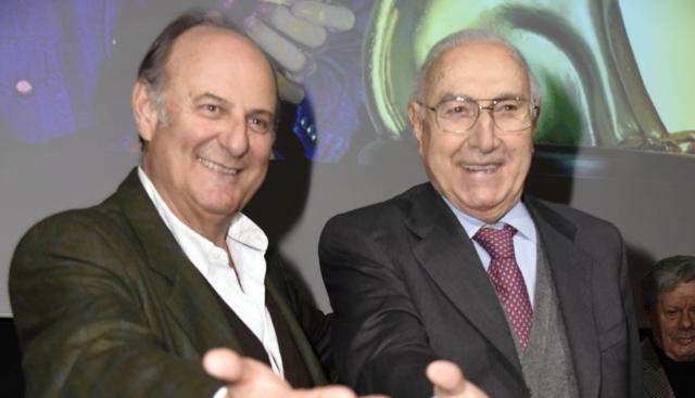 Gerry Scotti en Pippo Baudo (Foto Ipa)