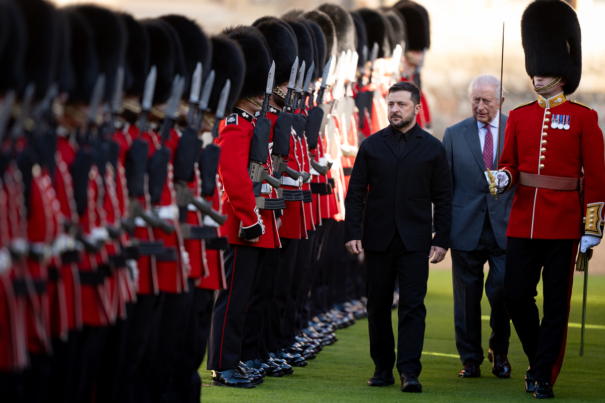 Incontro tra Volodymir Zelensky e Re Carlo al Castello di Windsor  Incontro tra Volodymir Zelensky e Re Carlo al Castello di Windsor