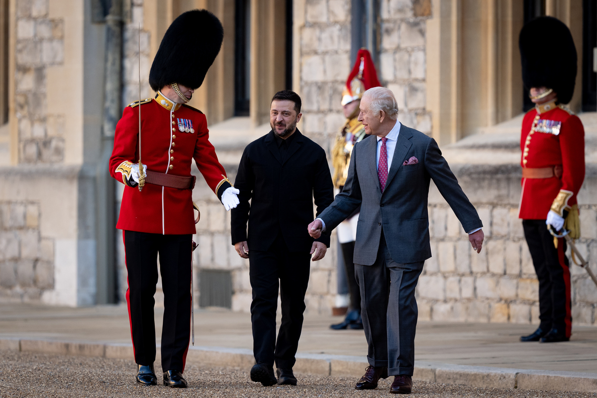 Incontro tra Volodymir Zelensky e Re Carlo al Castello di Windsor  Incontro tra Volodymir Zelensky e Re Carlo al Castello di Windsor
