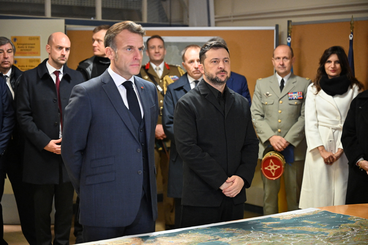 Emmanuel Macron e Vladimir Zelensky Emmanuel Macron e Vladimir Zelensky