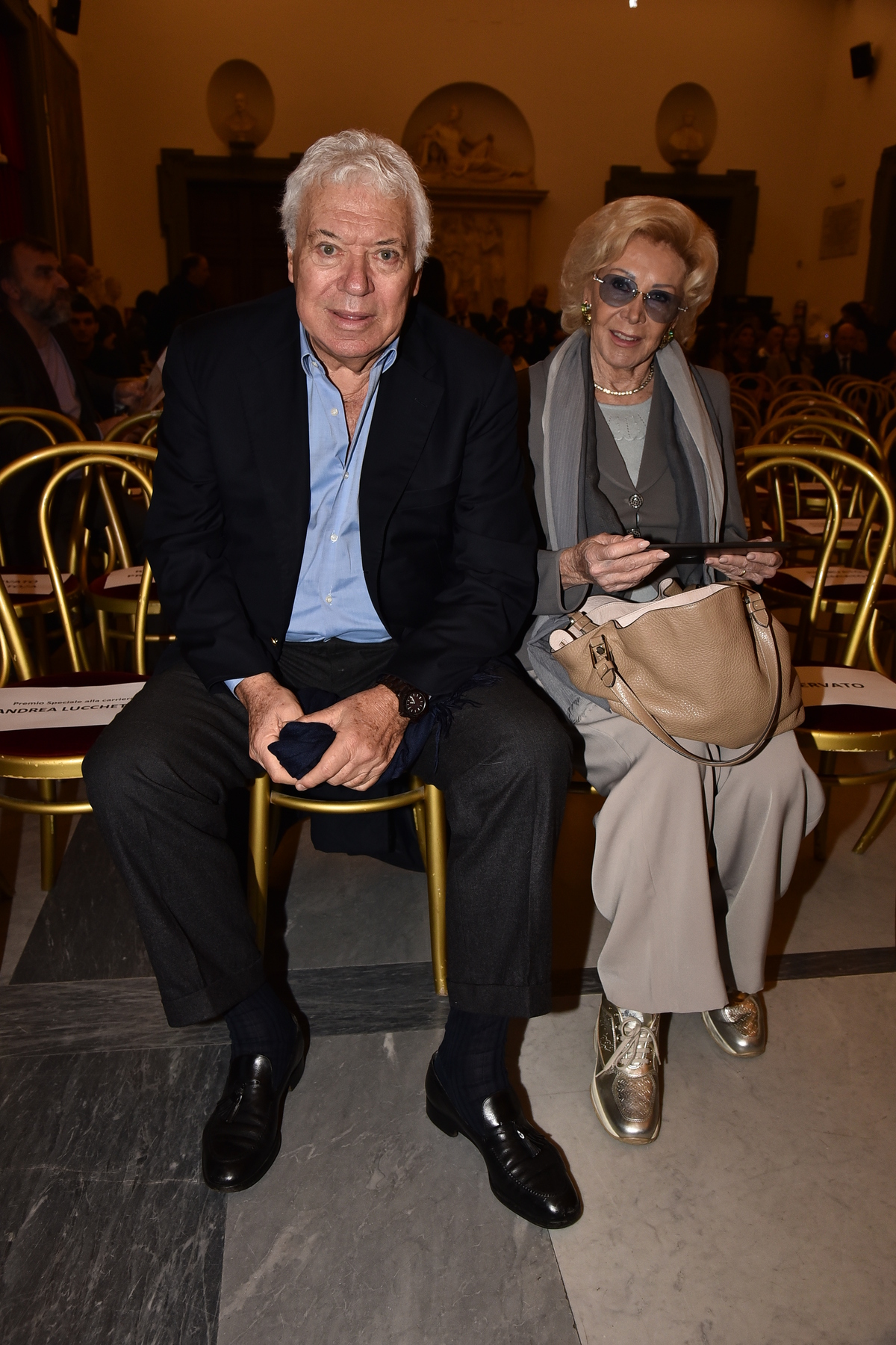 Nicola Pietrangeli con ultima moglie Paola Nicola Pietrangeli con ultima moglie Paola