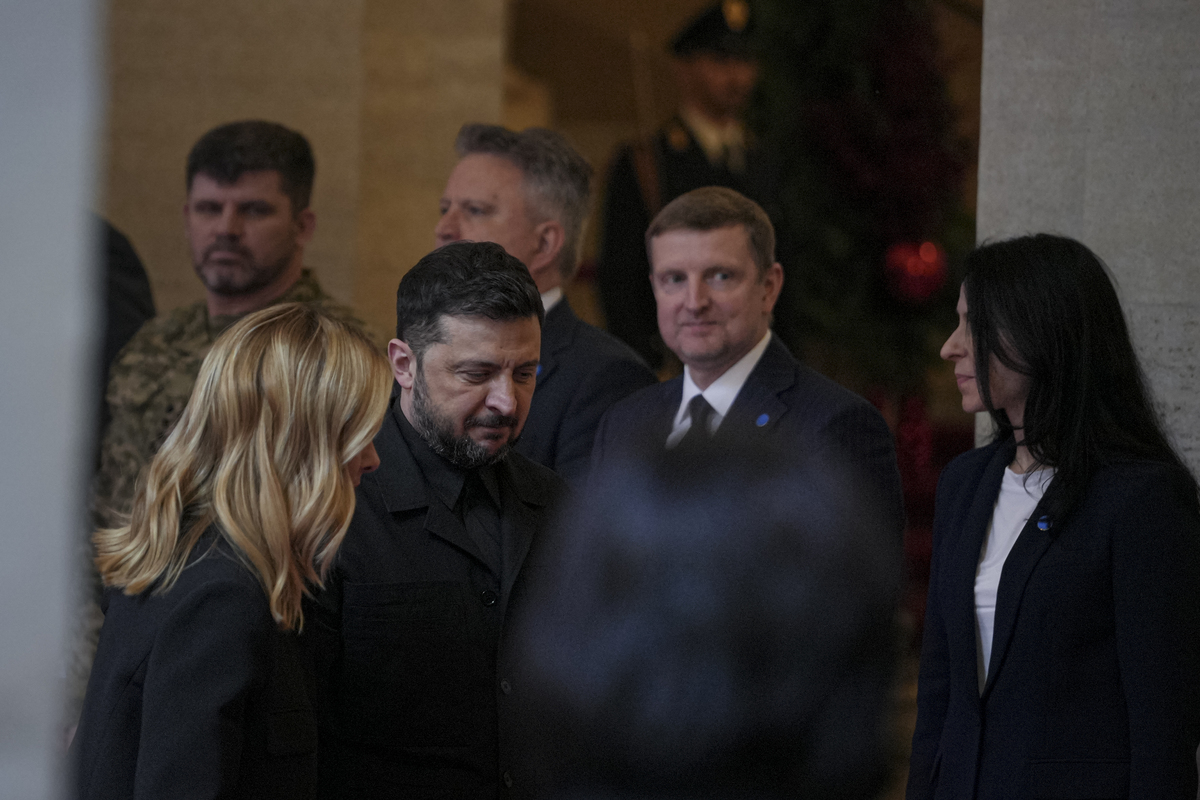 Volodymir Zelensky e Giorgia Meloni Volodymir Zelensky e Giorgia Meloni