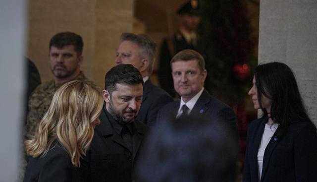 Volodymir Zelensky e Giorgia Meloni