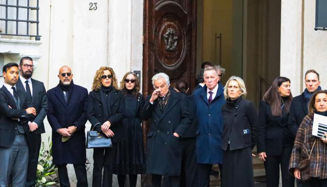 Giancarlo Giammetti Camera ardente Valentino