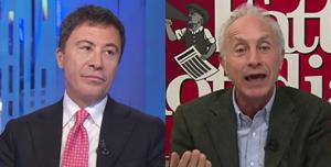 Italo Bocchino e Marco Travaglio