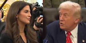 Kaitlan Collins e Donald Trump