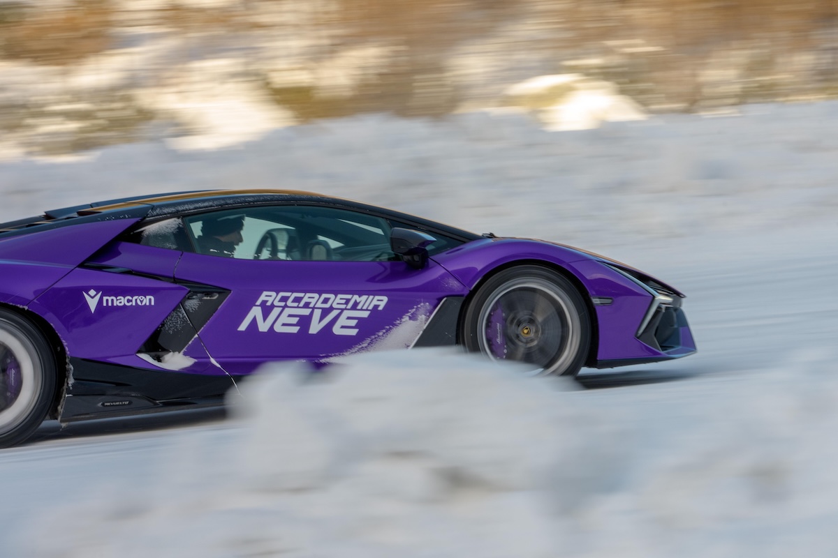 Lamborghini Accademia Neve 2026: il debutto di Temerario a Livigno