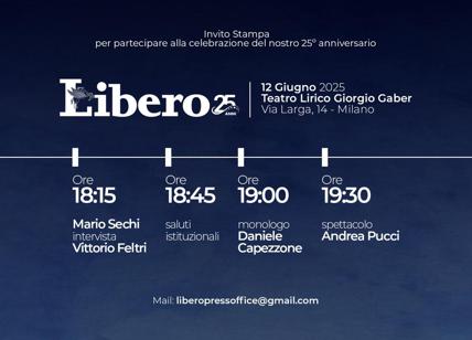 A Milano Libero Quotidiano festeggia i suoi primi 25 anni