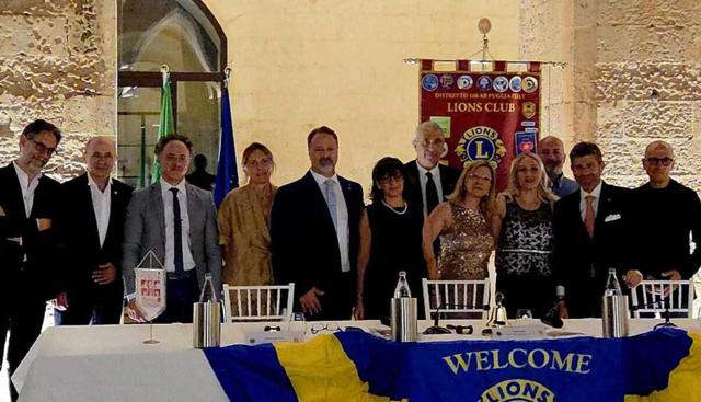 Antonio Sorrento è il nuovo Presidente del Lions Club "Puglia dei Patrimoni e dei Cittadini"