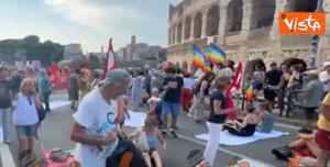 maifestazione roma sit in