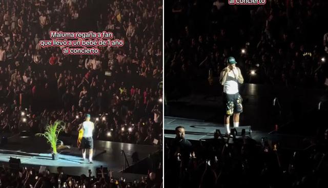 Maluma ferma il concerto e rimprovera una mamma: «Bambino di un anno senza protezioni? Da irresponsabili»