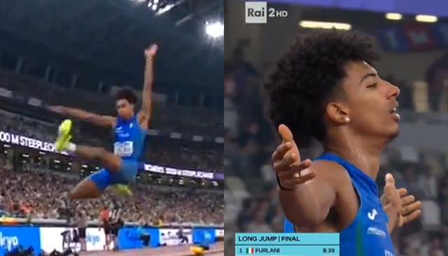 Furlani, splendido oro nel salto in lungo. È il primo nella storia per l'Italia. VIDEO