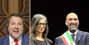 Matteo Salvini e Francesca Albanese
