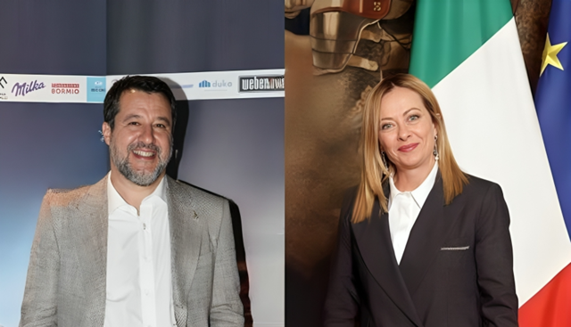 Matteo Salvini e Giorgia Meloni 
