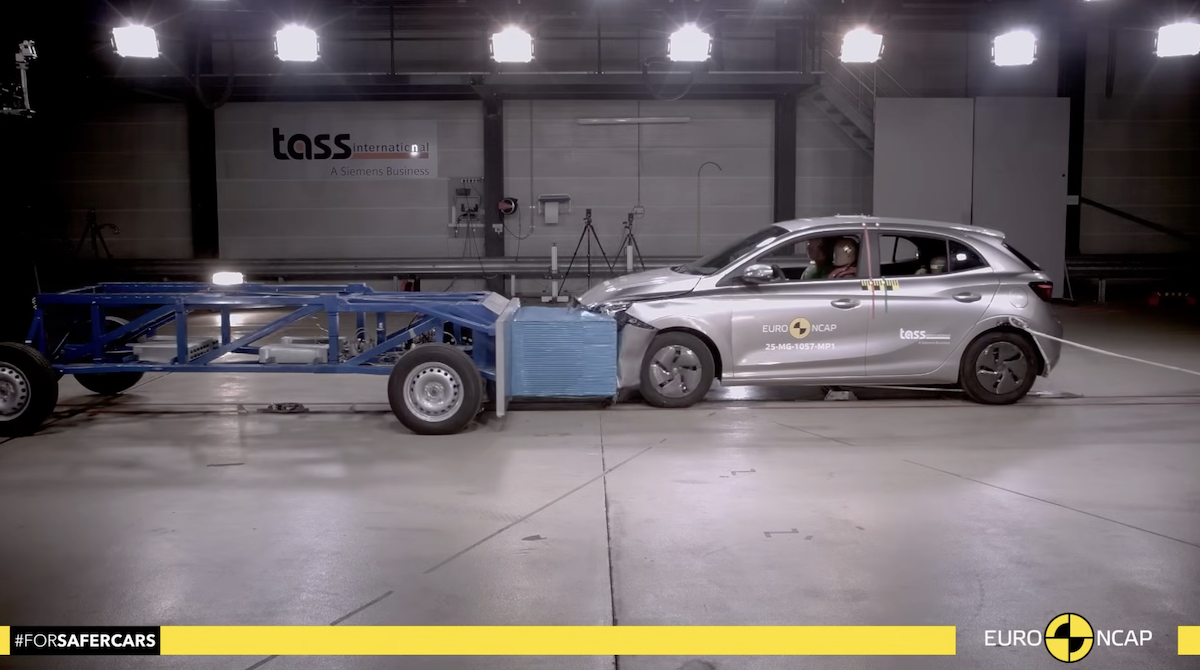 MG 3: quattro stelle Euro NCAP, ma grave cedimento del sedile del conducente - IL VIDEO-