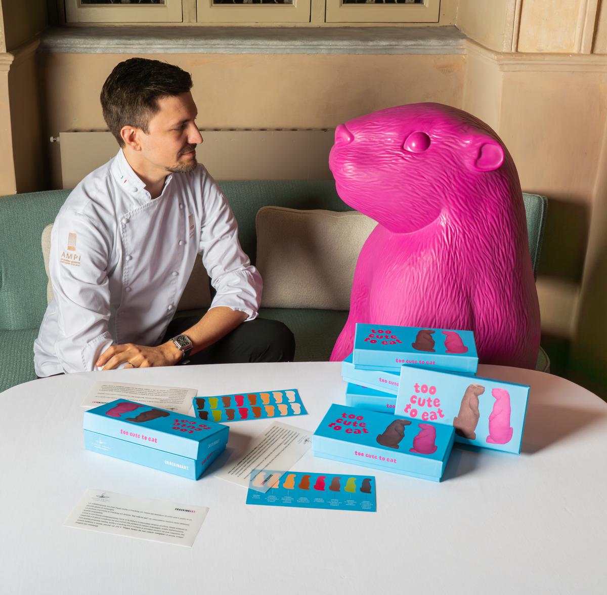 Marmotte di Cracking Art e lo chef stellato Paolo Griffa: l Marmotte di Cracking Art e lo chef stellato Paolo Griffa: l