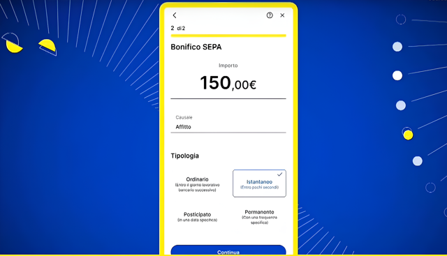 Poste Italiane: il bonifico istantaneo è a portata di click