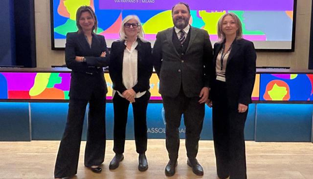 Da sinistra: Valeria Negri, Anna Carmassi,  Cristian Ferraris e Alessandra Scipioni