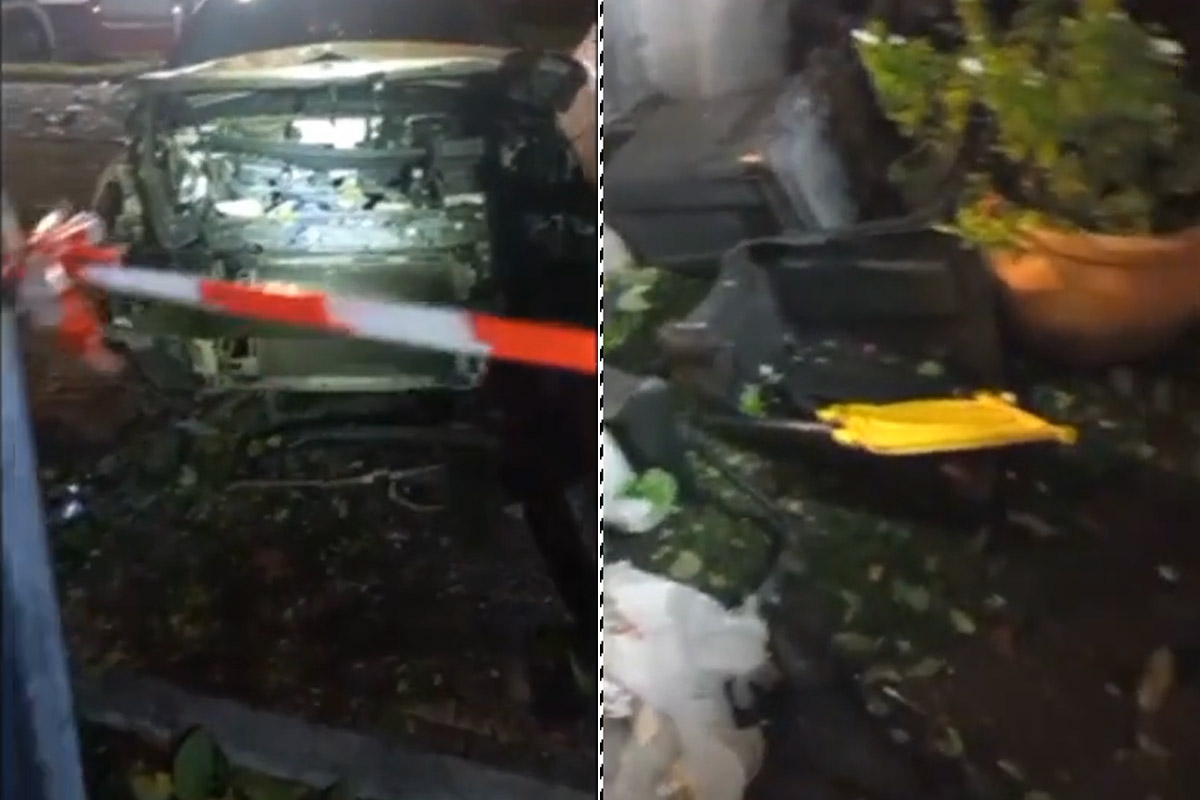 Bomba distrugge le auto di Sigfrido Ranucci e della figlia davanti alla loro casa a Pomezia Bomba distrugge le auto di Sigfrido Ranucci e della figlia davanti alla loro casa a Pomezia