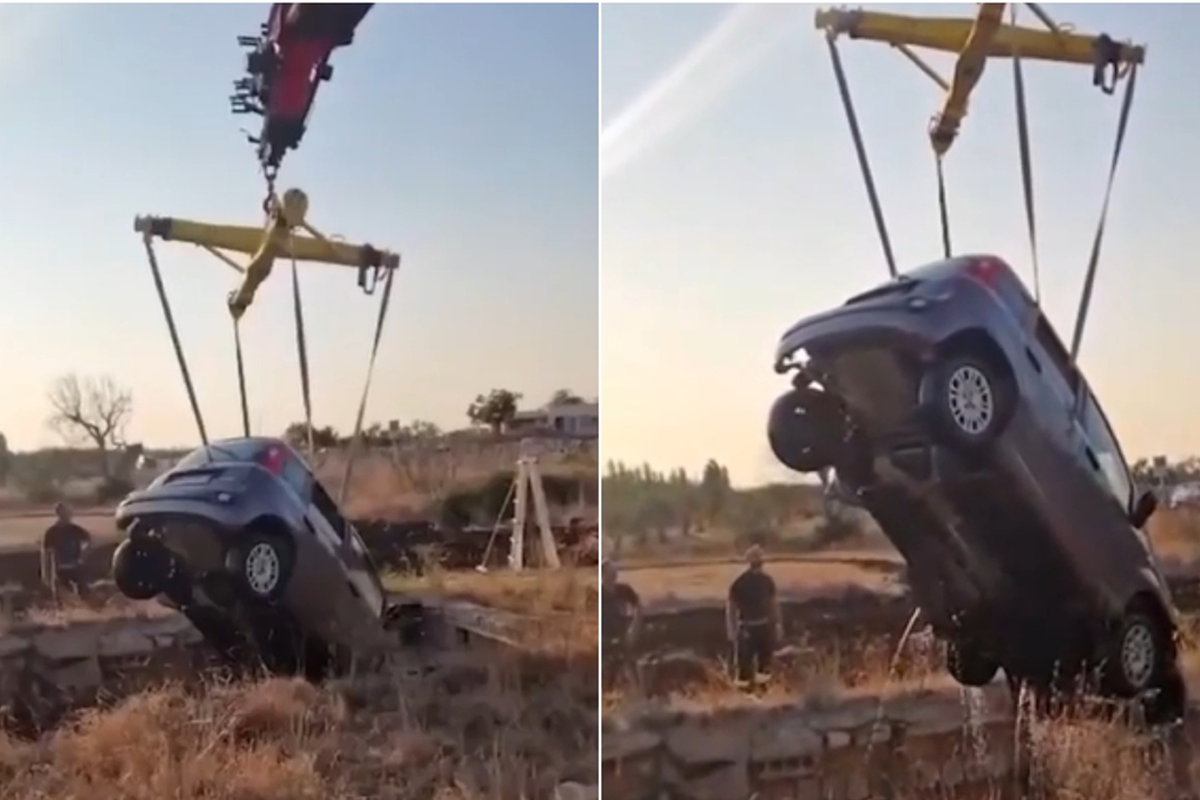 Salento, auto precipita in una cisterna d’acqua: salvi quattro ragazzi a bordo
