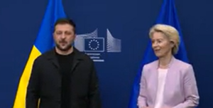 Vladimir Zelensky e Ursula Von Der Leyen