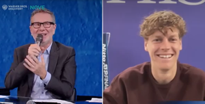 Fabio Fazio e Jannik Sinner