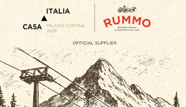 Rummo Official Supplier di Casa Italia: la pasta italiana al fianco degli atleti azzurri a Milano, Cortina e Livigno