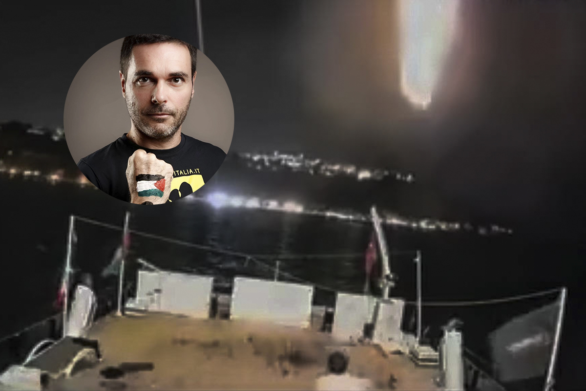 Droni, gas urticanti e bombe sonore sulla Flotilla, Saverio Tommasi: "Vele in fiamme e cavi bruciati, ma non molliamo: arriveremo in Palestina" 