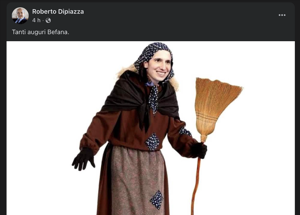 Elly Schlein vestita da Befana, bufera sul sindaco di Trieste Roberto Dipiazza. Ecco il post su Fb