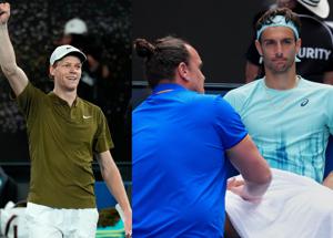 Australian Open, Sinner schianta Shelton. Musetti domina Djokovic ma si ritira: 'Ho provato a continuare ma il dolore stava aumentando'