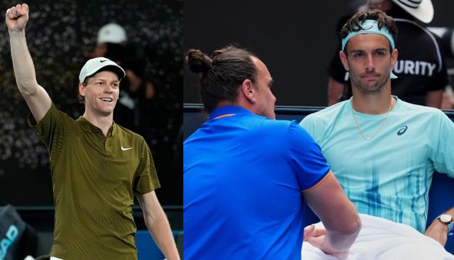 Jannik Sinner - Lorenzo Musetti (foto Lapresse)