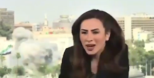 siria bomvardata, giornalista in diretta