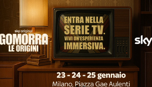 Sky, Gomorra â€“ Le Origini arriva a Milano: Piazza Gae Aulenti si trasforma in un viaggio nel 1977