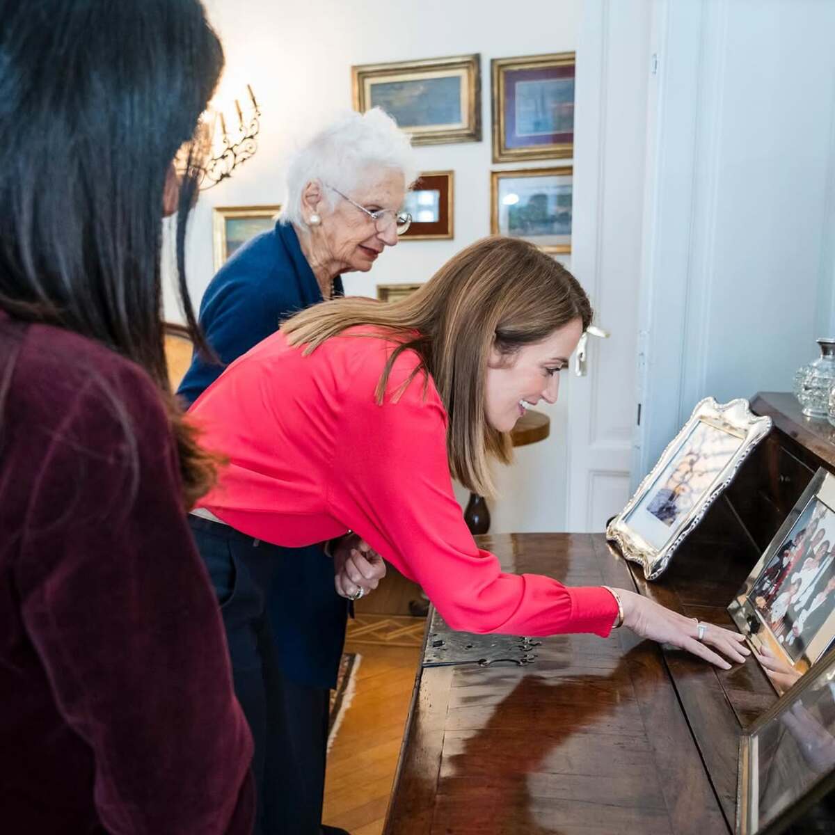 Roberta Metsola a casa di Liliana Segre Roberta Metsola a casa di Liliana Segre