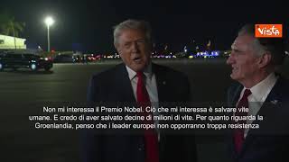 Trump: Non mi importa del Nobel per la pace, ma di salvare vite