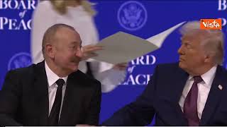 Donald Trump a Davos firma l'atto costitutivo del Board of peace per Gaza, ci sono 22 Paesi