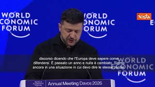 Zelensky a Davos cita il "Giorno della Marmotta": In un anno nulla è cambiato