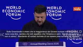 Zelensky: Se Ue manda 40 soldati in Groenlandia rischia di non essere presa sul serio da nessuno
