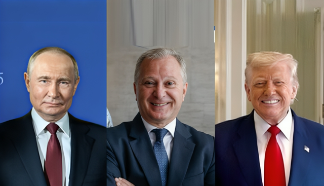 Vladimir Putin, Stefano Beltrame e Donald Trump Vladimir Putin, Stefano Beltrame e Donald Trump