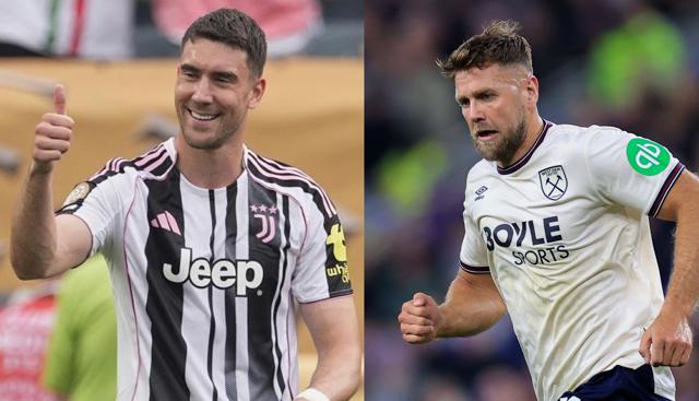 Vlahovic (foto Lapresse) - Fullkrug (foto Ipa)