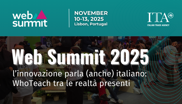Web Summit 2025 l’innovazione parla (anche) italiano: WhoTeach tra le realtà presenti