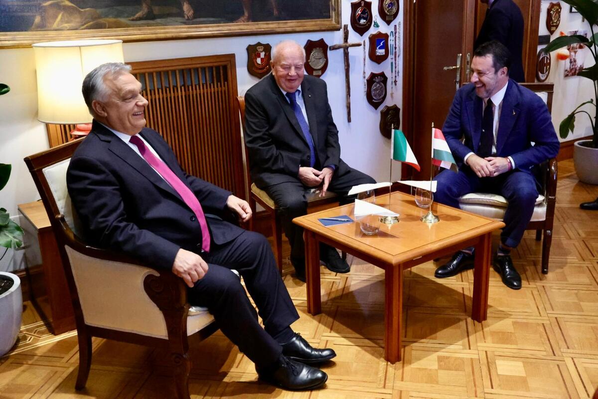 Matteo Salvini e Viktor Orban Matteo Salvini e Viktor Orban