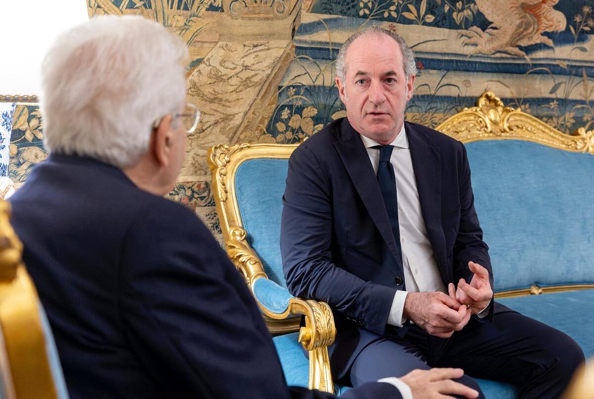 Sergio Mattarella e Luca Zaia