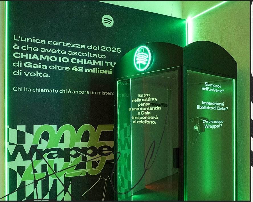 Lo Spotify Wrapped Park: la cabina di Gaia Lo Spotify Wrapped Park: la cabina di Gaia
