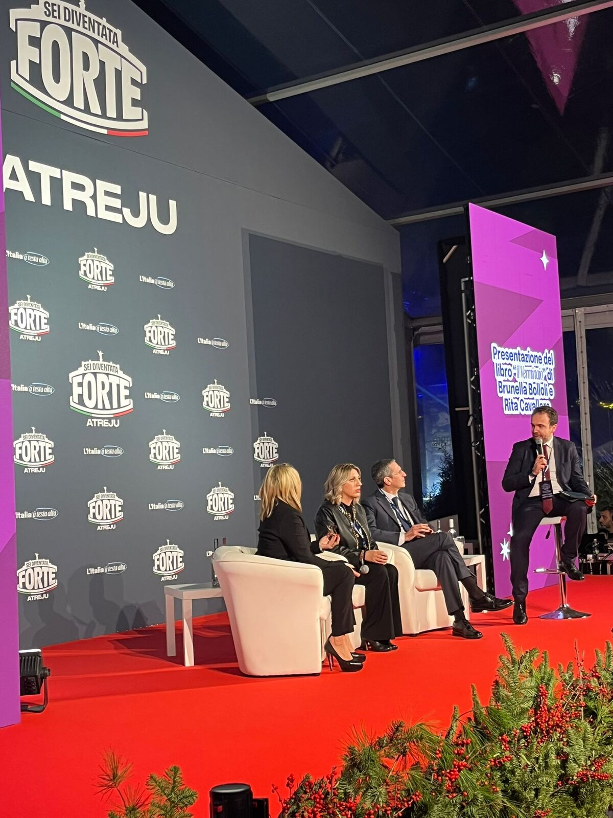 Il direttore di Affaritaliani Marco Scotti modera dibattito ad Atreju